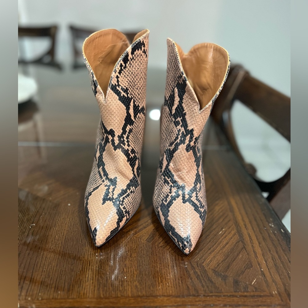 Pink Python Paris Texas Booties - image 4